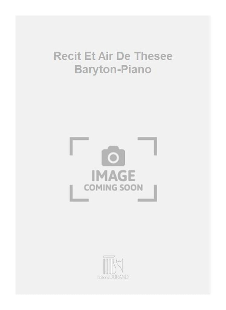 Recit Et Air De Thesee Baryton-Piano